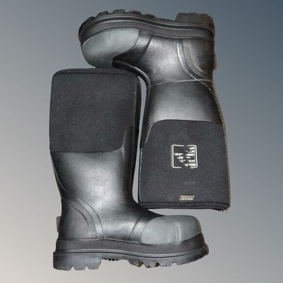 NWT Bogs Black Forge Steel Toe Snow Work Boots Size Men 4 Women 6 - Picture 9 of 12